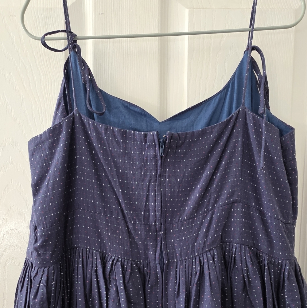 NWOT Modcloth Cotton 50s Style Dress With Pockets Sz. 14 - Picture 3 of 6